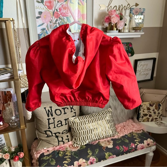 Vintage Oshkosh red zip jacket size 12M - Picture 5 of 9